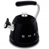 Ceainic cu fluier Smeg CKLW2001BL, 2,3 l, Inducție, Mâner care nu se încălzește, Negru