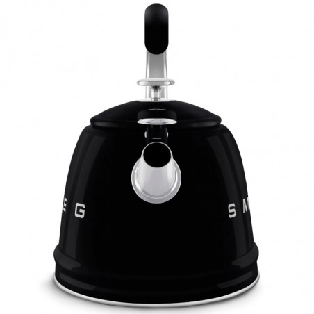 Ceainic cu fluier Smeg CKLW2001BL, 2,3 l, Inducție, Mâner care nu se încălzește, Negru