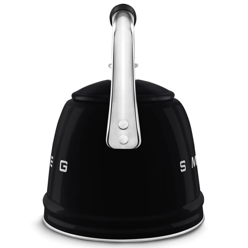 Ceainic cu fluier Smeg CKLW2001BL, 2,3 l, Inducție, Mâner care nu se încălzește, Negru