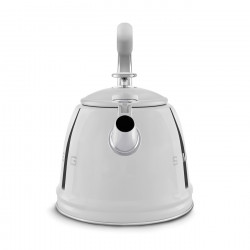 Ceainic cu fluier Smeg WKF01SS, 2,3 l, Inducție, Mâner care nu se încălzește, Oțel, Argintiu