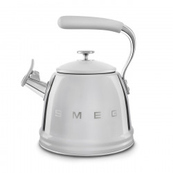 Ceainic cu fluier Smeg WKF01SS, 2,3 l, Inducție, Mâner care nu se încălzește, Oțel, Argintiu