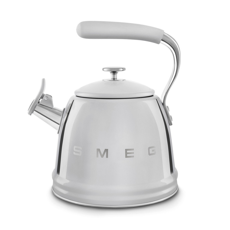 Ceainic cu fluier Smeg WKF01SS, 2,3 l, Inducție, Mâner care nu se încălzește, Oțel, Argintiu