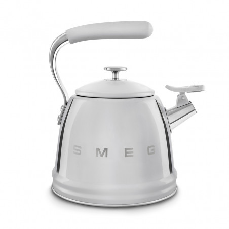 Ceainic cu fluier Smeg WKF01SS, 2,3 l, Inducție, Mâner care nu se încălzește, Oțel, Argintiu