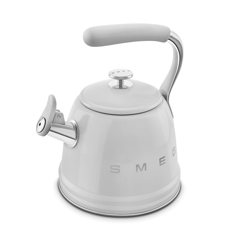 Ceainic cu fluier Smeg WKF01SS, 2,3 l, Inducție, Mâner care nu se încălzește, Oțel, Argintiu