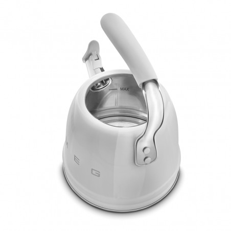 Ceainic cu fluier Smeg WKF01SS, 2,3 l, Inducție, Mâner care nu se încălzește, Oțel, Argintiu