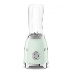 Blender Smeg PBF01PGEU, 300 W, 2 x 600 ml, 20 000–24 000 rpm, bază antiderapantă, fără BPA, oțel inoxidabil, verde pastel