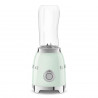 Blender Smeg PBF01PGEU, 300 W, 2 x 600 ml, 20 000–24 000 rpm, bază antiderapantă, fără BPA, oțel inoxidabil, verde pastel