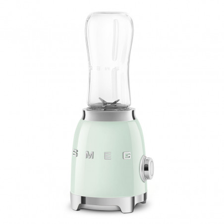 Blender Smeg PBF01PGEU, 300 W, 2 x 600 ml, 20 000–24 000 rpm, bază antiderapantă, fără BPA, oțel inoxidabil, verde pastel