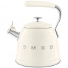 Ceainic cu fluier Smeg WKF01CR, 2,3 l, Inducție, Mâner care nu se încălzește, Oțel, Crem