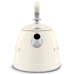 Ceainic cu fluier Smeg WKF01CR, 2,3 l, Inducție, Mâner care nu se încălzește, Oțel, Crem