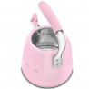 Ceainic cu fluier Smeg WKF01PK, 2,3 l, Inducție, Mâner care nu se încălzește, Oțel, Roz