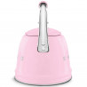 Ceainic cu fluier Smeg WKF01PK, 2,3 l, Inducție, Mâner care nu se încălzește, Oțel, Roz