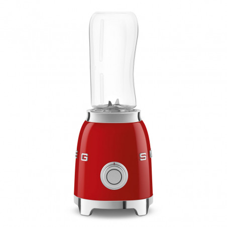 Blender Smeg PBF01RDEU, 300 W, 2 x 600 ml, 20 000–24 000 rpm, bază antiderapantă, fără BPA, oțel inoxidabil, roșu