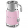Aparat pentru spumarea laptelui Smeg MFF11PKEU, 500 W, 600 ml, 8 programe, cană detașabilă, oprire automată, roz