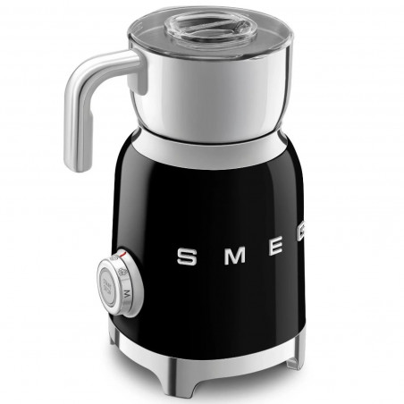 Aparat pentru spumarea laptelui Smeg MFF11BLEU, 500 W, 600 ml, 8 programe, cană detașabilă, oprire automată, negru