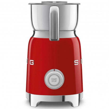 Aparat pentru spumarea laptelui Smeg MFF11RDEU, 500 W, 600 ml, 8 programe, Cana detasabila, Oprire automata, Rosu