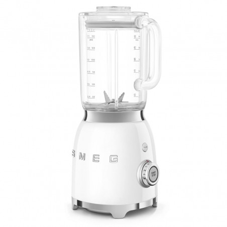 Blender Smeg BLF03WHEU, 800 W, 1,5 l, 18 000 rpm, 4 programe, 4 viteze + Impuls, Otel inoxidabil, Alb