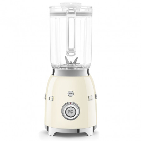 Blender Smeg BLF03CREU, 800 W, 1,5 l, 18 000 rpm, 4 programe, 4 viteze + funcție „Puls”, oțel inoxidabil, culoare crem
