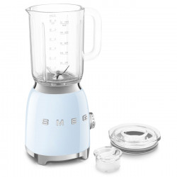 Blender Smeg BLF03PBEU, 800 W, 1,5 l, 18 000 rpm, 4 programe, 4 viteze + Impuls, Otel inoxidabil, Albastru pastel