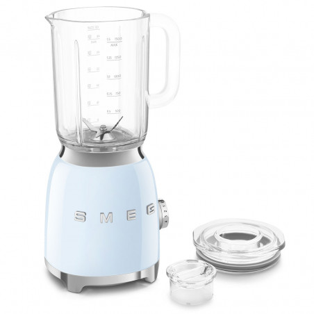 Blender Smeg BLF03PBEU, 800 W, 1,5 l, 18 000 rpm, 4 programe, 4 viteze + Impuls, Otel inoxidabil, Albastru pastel