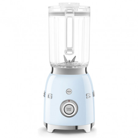 Blender Smeg BLF03PBEU, 800 W, 1,5 l, 18 000 rpm, 4 programe, 4 viteze + Impuls, Otel inoxidabil, Albastru pastel