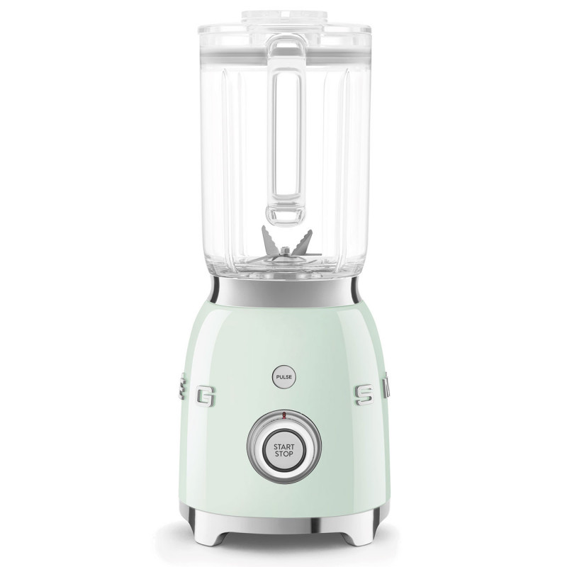 Blender Smeg BLF03PGEU, 800 W, 1,5 l, 18 000 rpm, 4 programe, 4 viteze +Impuls, Otel inoxidabil, Verde pastel