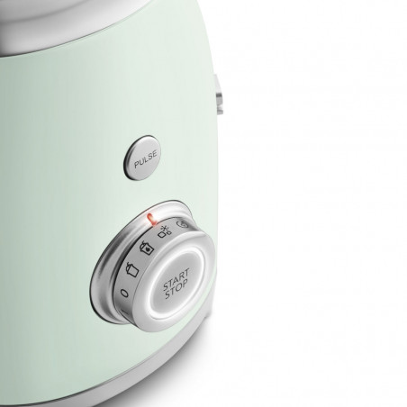 Blender Smeg BLF03PGEU, 800 W, 1,5 l, 18 000 rpm, 4 programe, 4 viteze +Impuls, Otel inoxidabil, Verde pastel