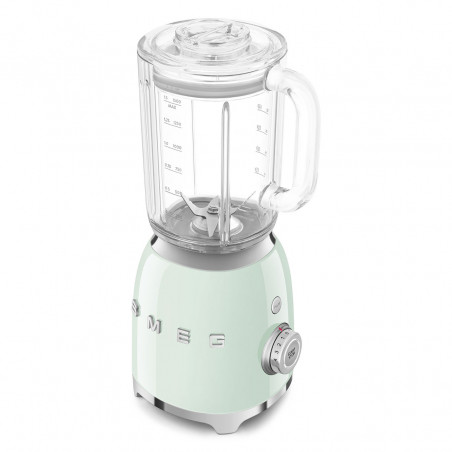 Blender Smeg BLF03PGEU, 800 W, 1,5 l, 18 000 rpm, 4 programe, 4 viteze +Impuls, Otel inoxidabil, Verde pastel