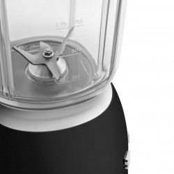 Blender Smeg BLF03BLEU, 800 W, 1,5 l, 18 000 rpm, 4 programe, 4 viteze + funcție „Puls”, oțel inoxidabil, negru