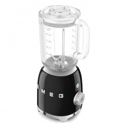 Blender Smeg BLF03BLEU, 800 W, 1,5 l, 18 000 rpm, 4 programe, 4 viteze + funcție „Puls”, oțel inoxidabil, negru