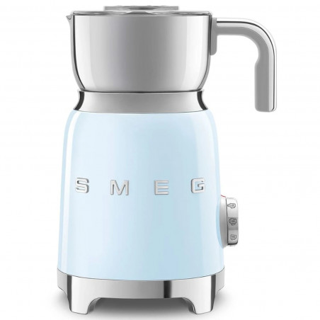 Aparat pentru spumarea laptelui Smeg MFF11PBEU, 500 W, 600 ml, 8 programe, cană detașabilă, oprire automată, albastru pastel