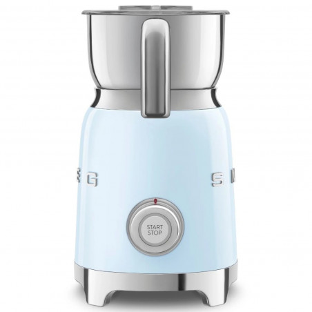 Aparat pentru spumarea laptelui Smeg MFF11PBEU, 500 W, 600 ml, 8 programe, cană detașabilă, oprire automată, albastru pastel