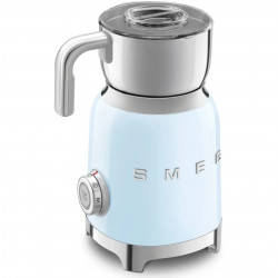 Aparat pentru spumarea laptelui Smeg MFF11PBEU, 500 W, 600 ml, 8 programe, cană detașabilă, oprire automată, albastru pastel