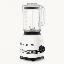 Blender Smeg Porsche BLF03PCWEU, 800 W, 1,5 l, 18 000 rpm, 4 programe, 4 viteze + funcție puls, oțel inoxidabil, alb