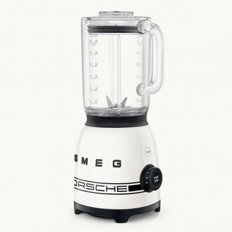 Blender Smeg Porsche BLF03PCWEU, 800 W, 1,5 l, 18 000 rpm, 4 programe, 4 viteze + funcție puls, oțel inoxidabil, alb