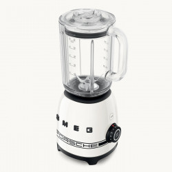 Blender Smeg Porsche BLF03PCWEU, 800 W, 1,5 l, 18 000 rpm, 4 programe, 4 viteze + funcție puls, oțel inoxidabil, alb