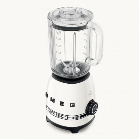 Blender Smeg Porsche BLF03PCWEU, 800 W, 1,5 l, 18 000 rpm, 4 programe, 4 viteze + funcție puls, oțel inoxidabil, alb