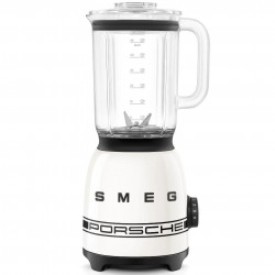 Blender Smeg Porsche BLF03PCWEU, 800 W, 1,5 l, 18 000 rpm, 4 programe, 4 viteze + funcție puls, oțel inoxidabil, alb
