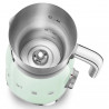 Aparat pentru spumarea laptelui Smeg MFF11PGEU, 500 W, 600 ml, 8 programe, cană detașabilă, oprire automată, verde pastel