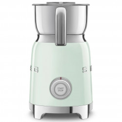 Aparat pentru spumarea laptelui Smeg MFF11PGEU, 500 W, 600 ml, 8 programe, cană detașabilă, oprire automată, verde pastel