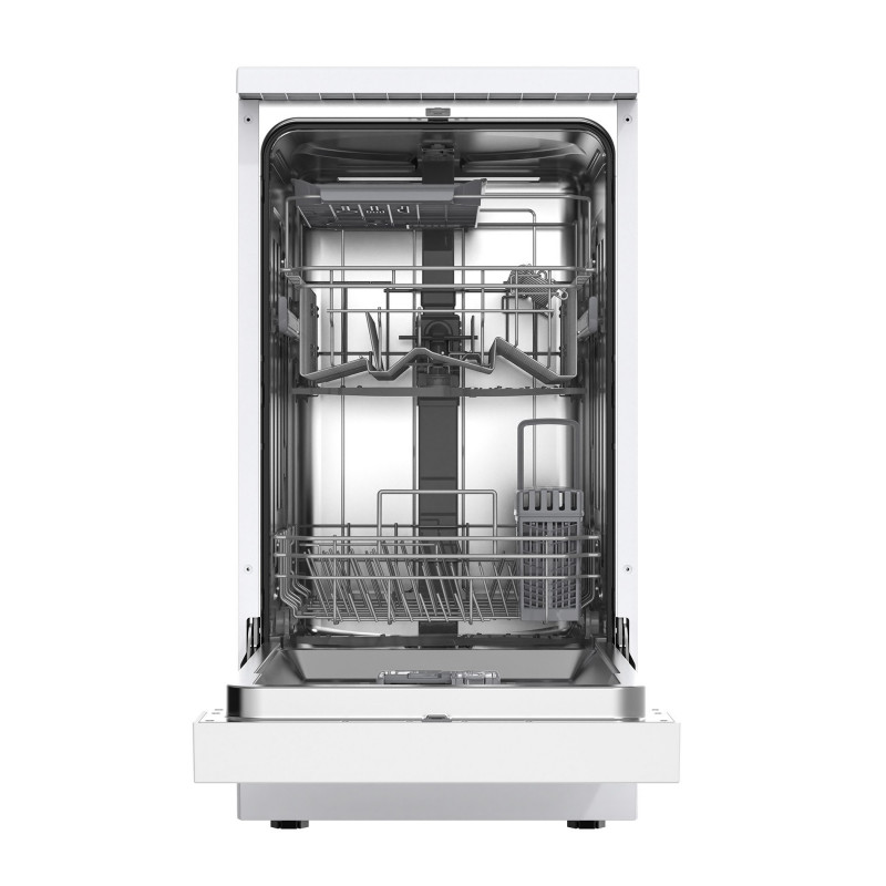 Mașină de spălat vase Tesla WD462M, 10 seturi, 7 programe, Clasa E, Pornire amânată, Încărcare parțială, 45 cm, Alb