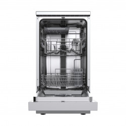 Mașină de spălat vase Tesla WD462MX, 10 seturi, 7 programe, Clasa E, Pornire amânată, Încărcare parțială, 45 cm, oțel inoxidabil
