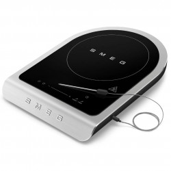 Plită cu inducție portabilă Smeg PIC01BLMEU, 2100 W, sticlă ceramică, negru mat