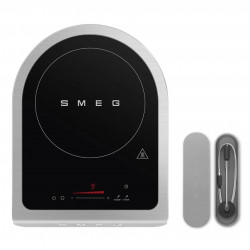Plită cu inducție portabilă Smeg PIC01BLMEU, 2100 W, sticlă ceramică, negru mat