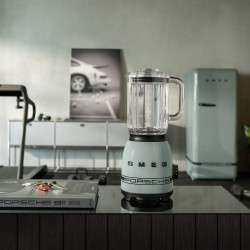 Blender Smeg Porsche BLF03PSGEU, 800 W, 1,5 l, 18 000 rpm, 4 programe, 4 viteze + Impuls, Otel inoxidabil, Verde