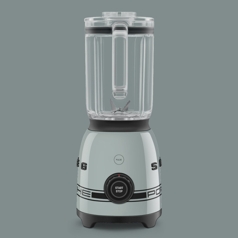 Blender Smeg Porsche BLF03PSGEU, 800 W, 1,5 l, 18 000 rpm, 4 programe, 4 viteze + Impuls, Otel inoxidabil, Verde