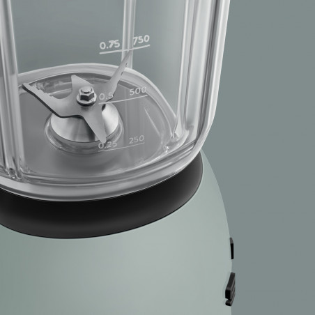 Blender Smeg Porsche BLF03PSGEU, 800 W, 1,5 l, 18 000 rpm, 4 programe, 4 viteze + Impuls, Otel inoxidabil, Verde