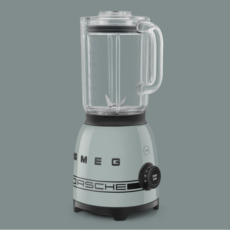 Blender Smeg Porsche BLF03PSGEU, 800 W, 1,5 l, 18 000 rpm, 4 programe, 4 viteze + Impuls, Otel inoxidabil, Verde