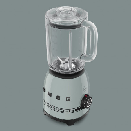 Blender Smeg Porsche BLF03PSGEU, 800 W, 1,5 l, 18 000 rpm, 4 programe, 4 viteze + Impuls, Otel inoxidabil, Verde
