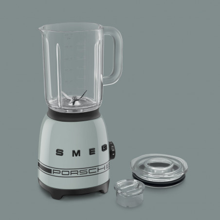 Blender Smeg Porsche BLF03PSGEU, 800 W, 1,5 l, 18 000 rpm, 4 programe, 4 viteze + Impuls, Otel inoxidabil, Verde
